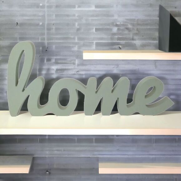 HOME Decor Figure Large Heavy Diecut Beach House Wooden Cutout Cursive Letter. - Picture 15 of 16